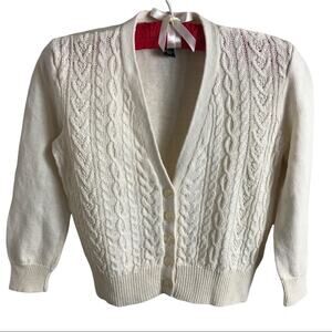 Lauren by Ralph Lauren Sweater Petite Linen Kids (Girls) Button Down Size PXS